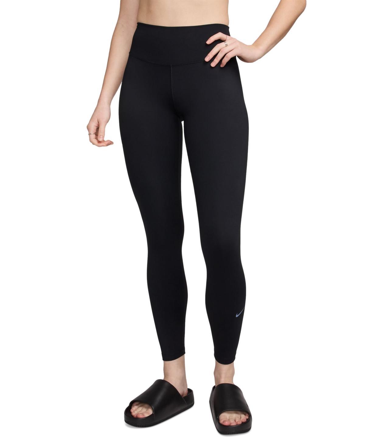 Nike Womens One High-Waisted Full-Length Leggings black product image