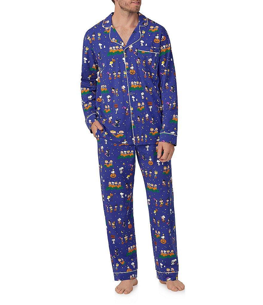 BedHead Pajamas Long Sleeve Its The Great Pumpkin Classic Stretch Jersey 2-Piece Pajama Set Product Image