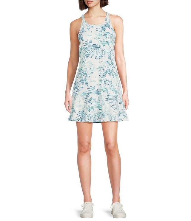 Tommy Bahama Halter Neckline Sleeveless Flounce Hemline Dress Product Image