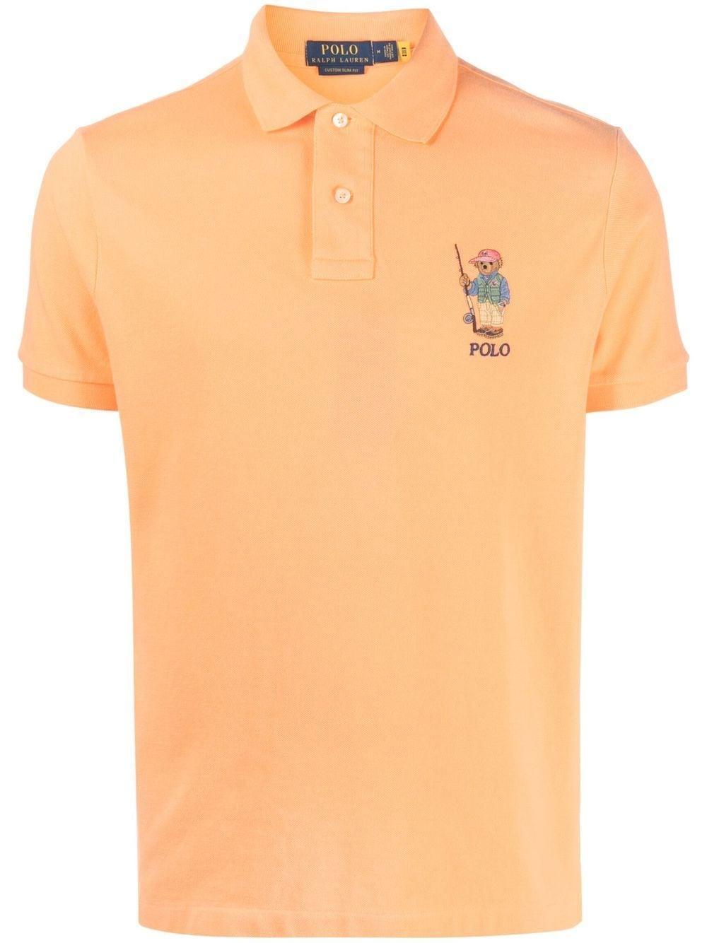 Polo Bear Polo Shirt In Orange Product Image