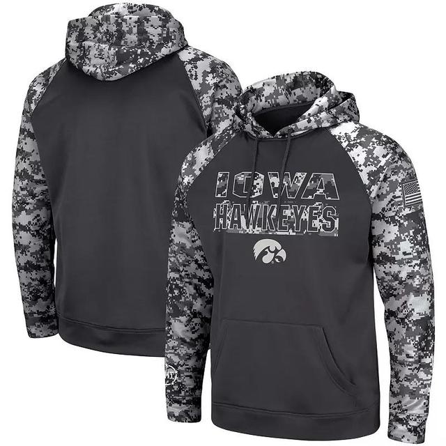 Mens Charcoal Iowa Hawkeyes Oht Military-Inspired Appreciation Digital Camo Pullover Hoodie Product Image