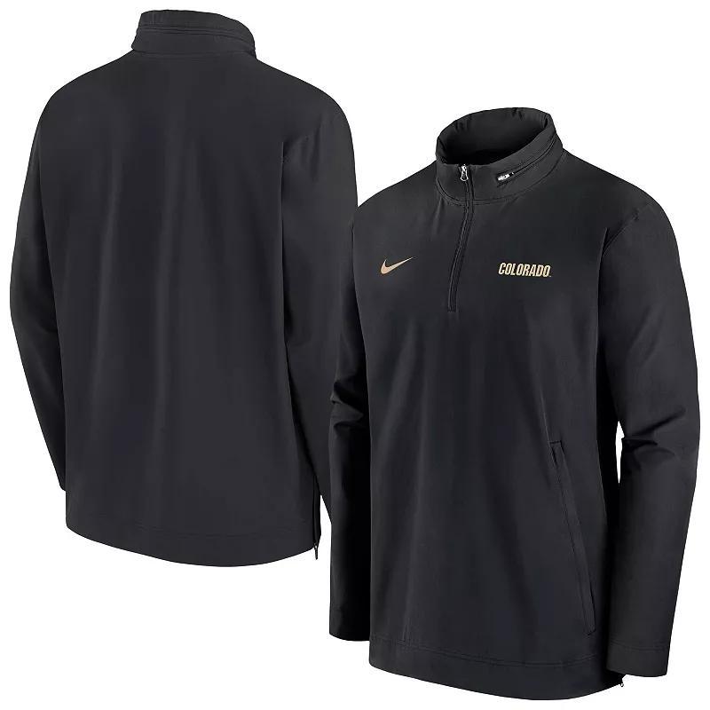 Mens Nike Colorado Buffaloes 2024 Sideline Coach Quarter-Zip Hoodie Jacket product image