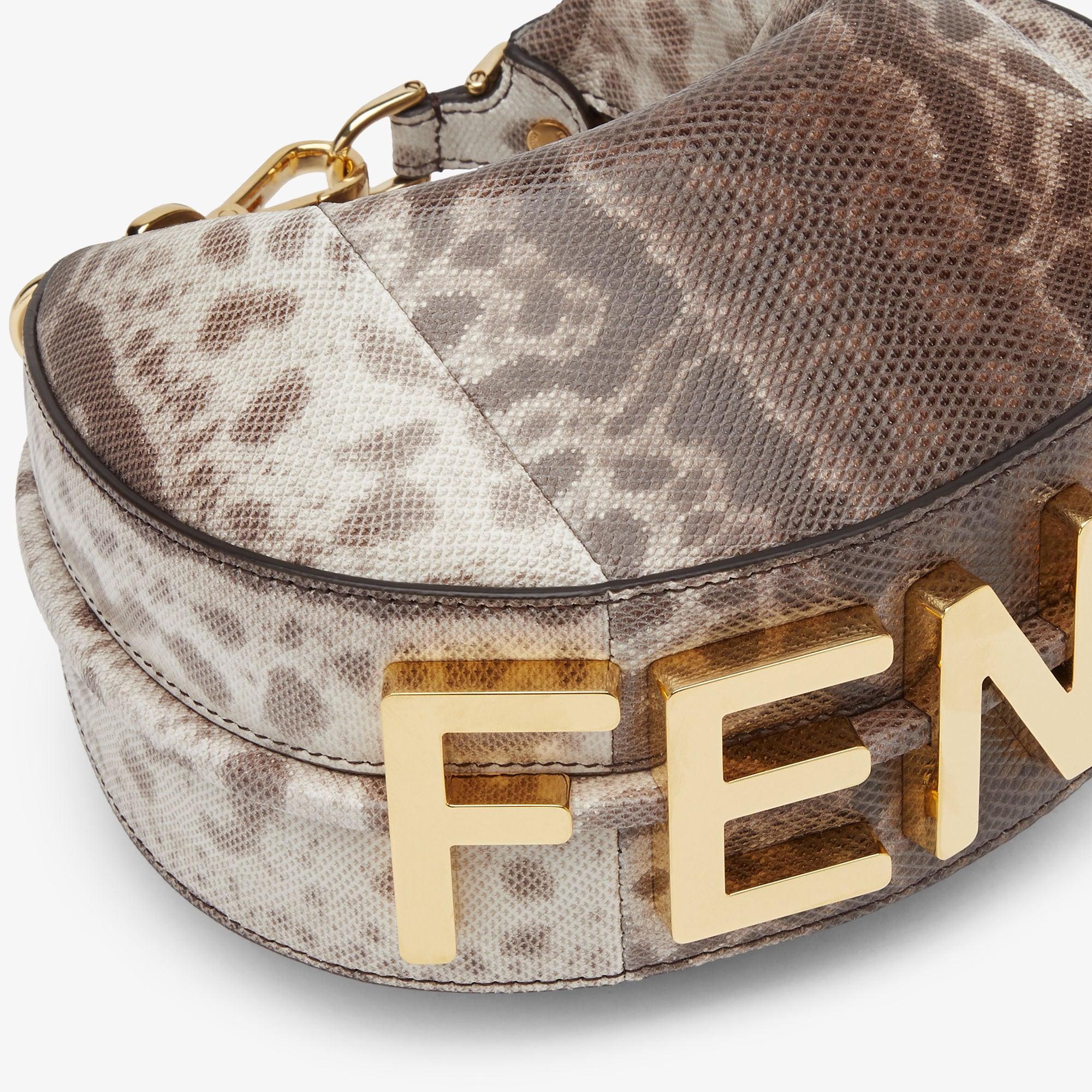 Fendigraphy MiniNatural karung leather mini bag Product Image