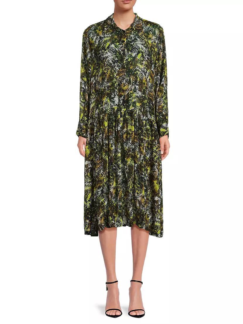 Nergis Leafy Shirtdress Product Image