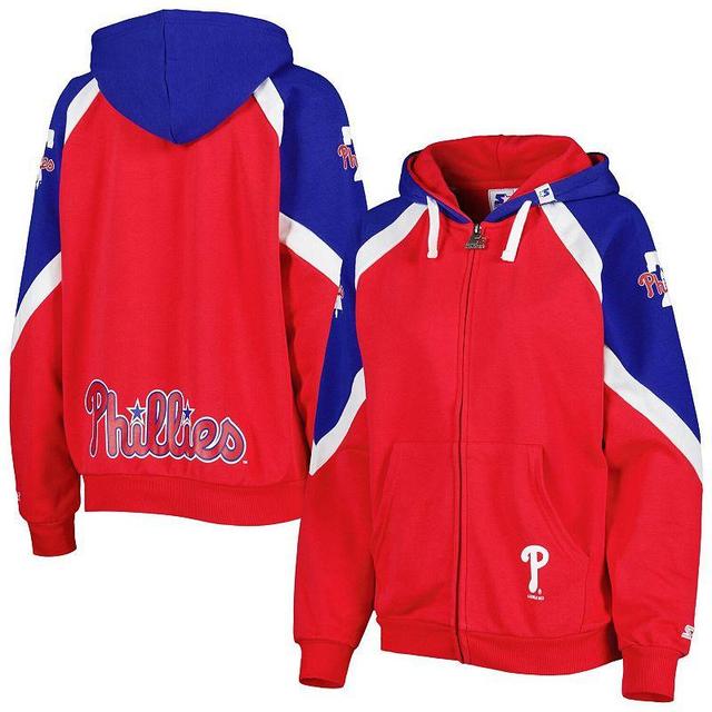 Womens Starter /Royal Philadelphia Phillies Hail Mary Full-Zip Hoodie Product Image