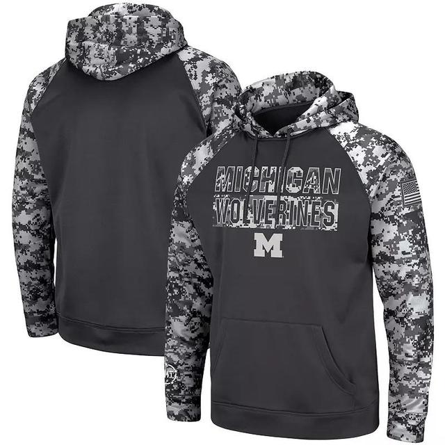 Mens Colosseum Charcoal UCLA Bruins OHT Military Appreciation Digital Camo Pullover Hoodie Product Image