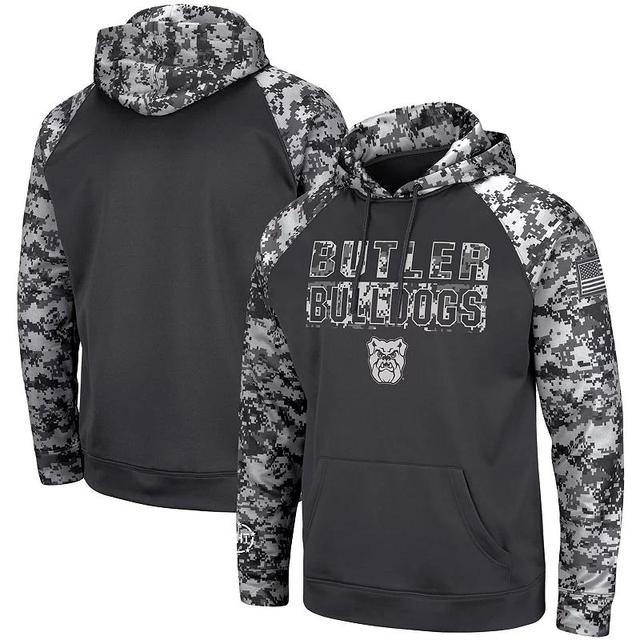 Mens Colosseum Charcoal Memphis Tigers OHT Military Appreciation Digital Camo Pullover Hoodie Product Image