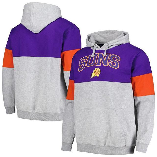 Mens Fanatics Branded Purple Phoenix Suns Contrast Pieced Pullover Hoodie Product Image