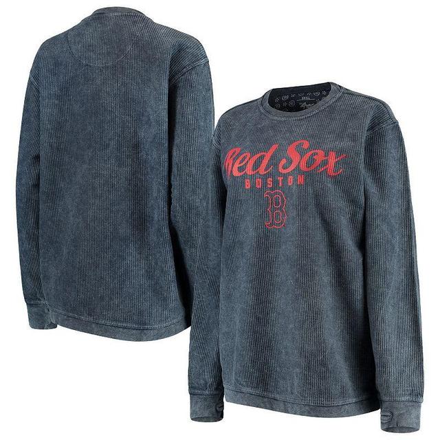 Womens G-iii 4Her by Carl Banks Navy Boston Red Sox Comfy Cord Pullover Sweatshirt Product Image