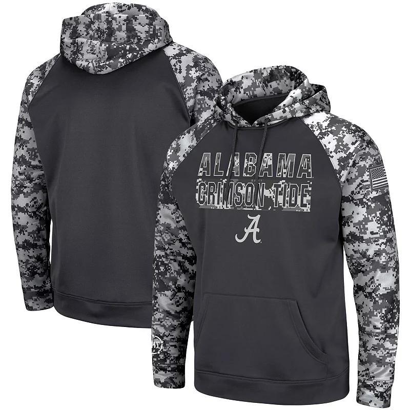 Mens Colosseum Charcoal San Jose State Spartans OHT Military Appreciation Digital Camo Pullover Hoodie Product Image