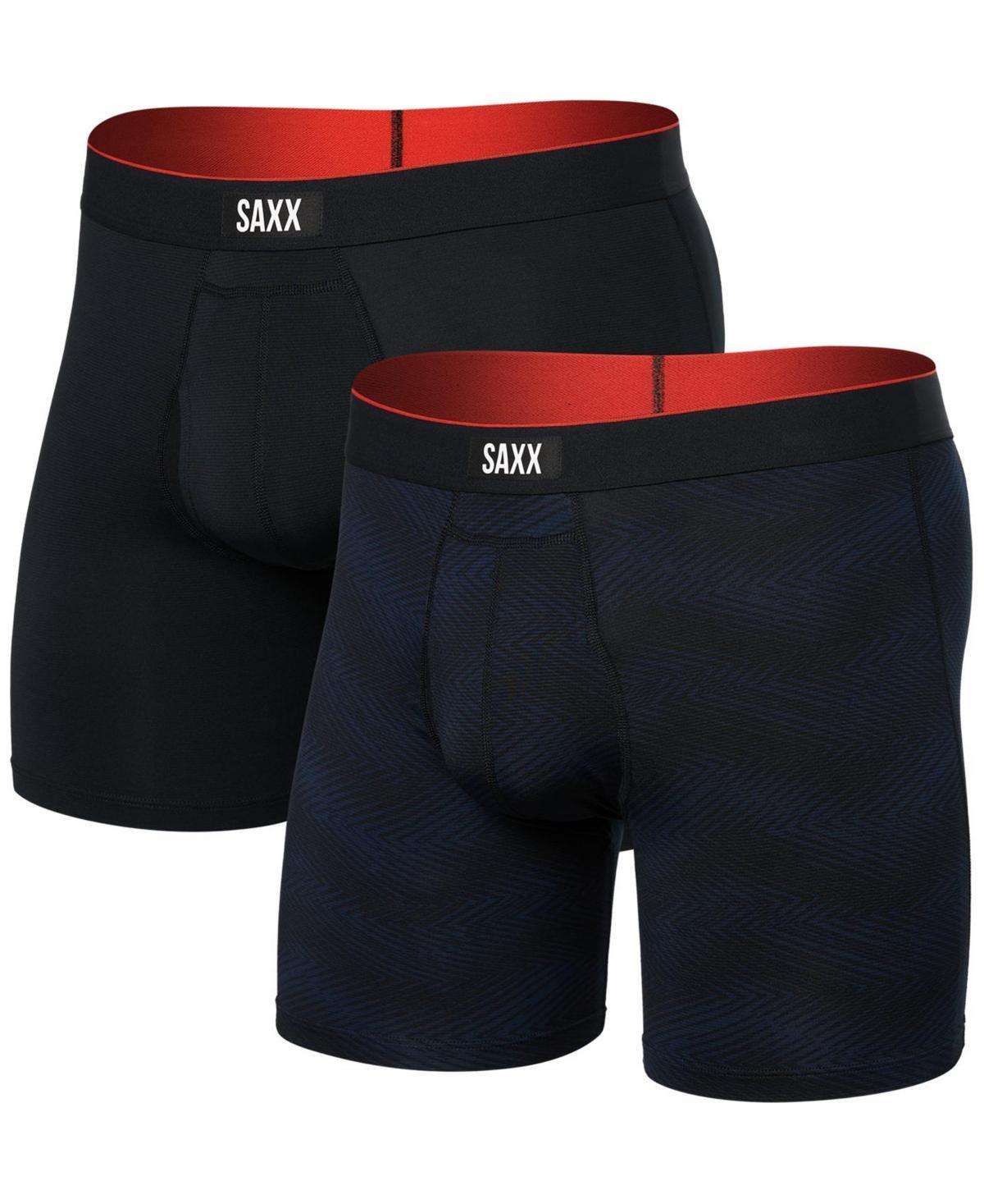 Saxx Mens Multi-Sport 2-Pk. Solid Mesh Boxer Briefs Product Image