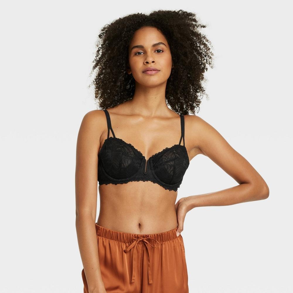 Womens Unlined Balconette Bra - Auden Black 36B Product Image