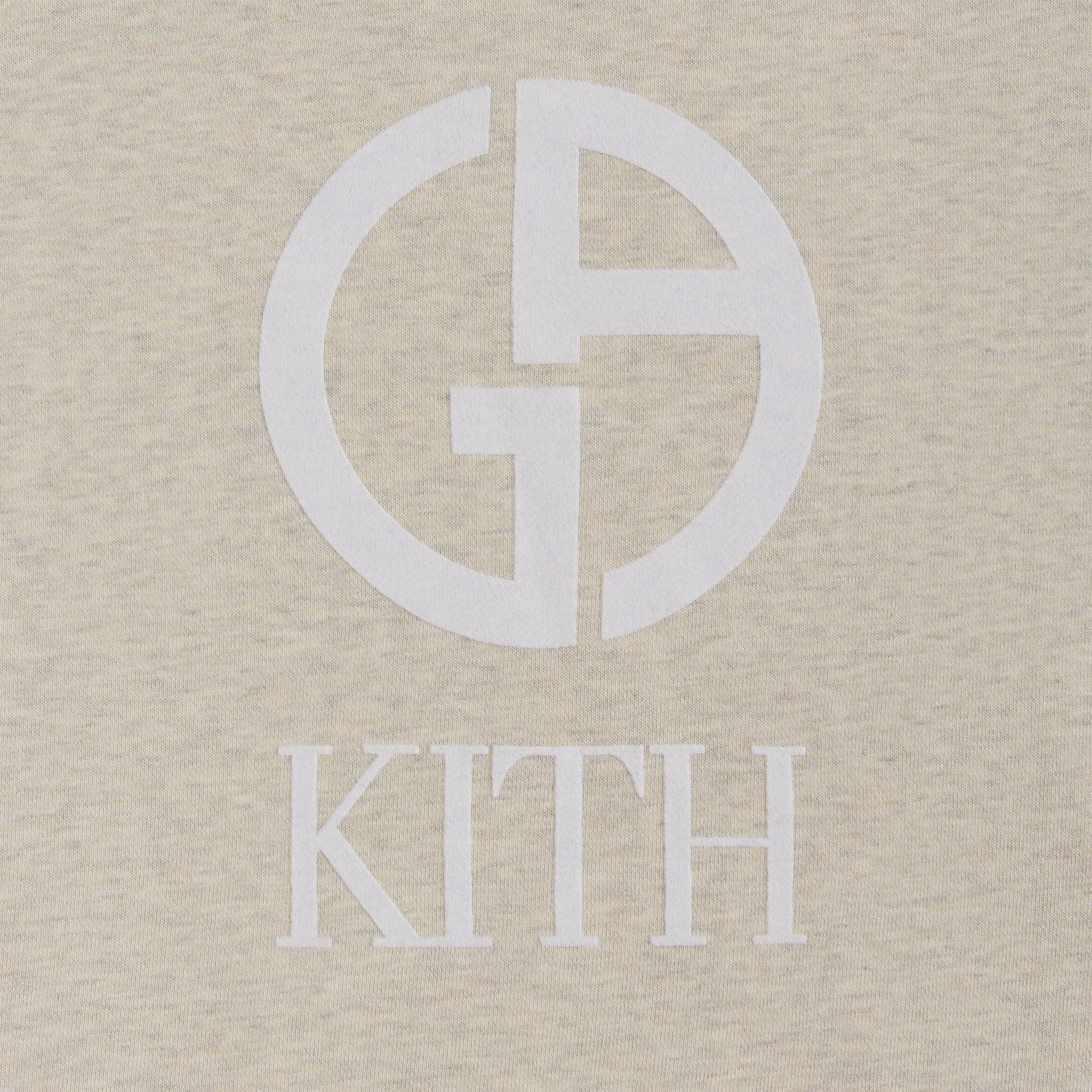 Kith & Giorgio Armani Nelson Crewneck - Light Grey Male Product Image