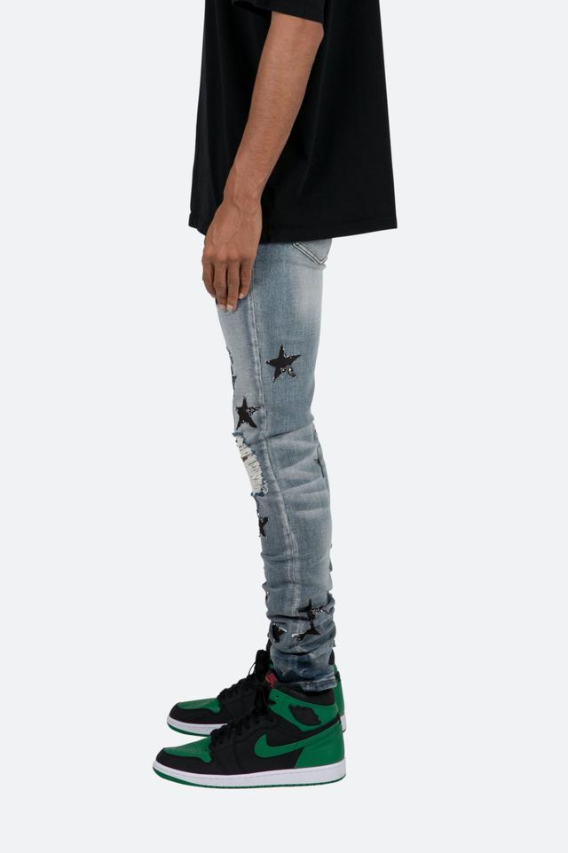 X462 Star Skinny Denim - Blue/Black Product Image