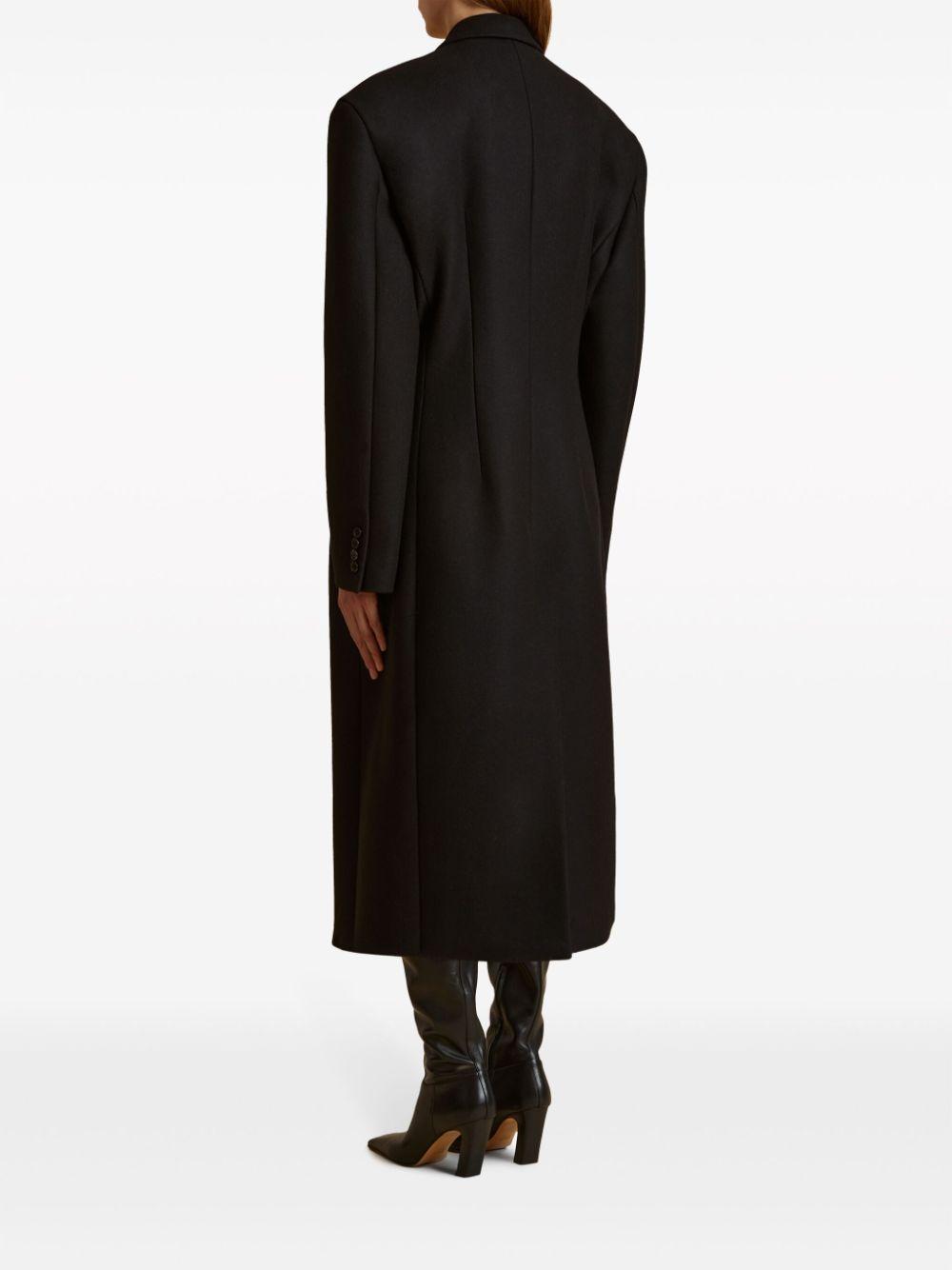 Bontin Wool Coat In Black Product Image