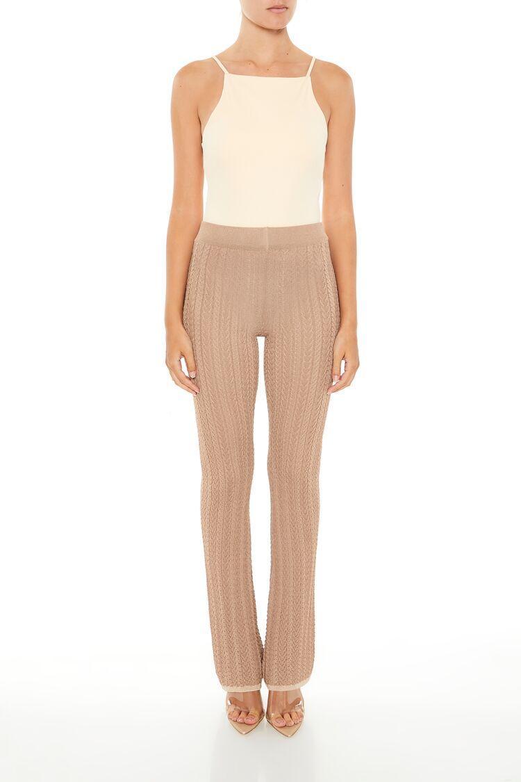 Sweater-Knit Flare Pants | Forever 21 product image