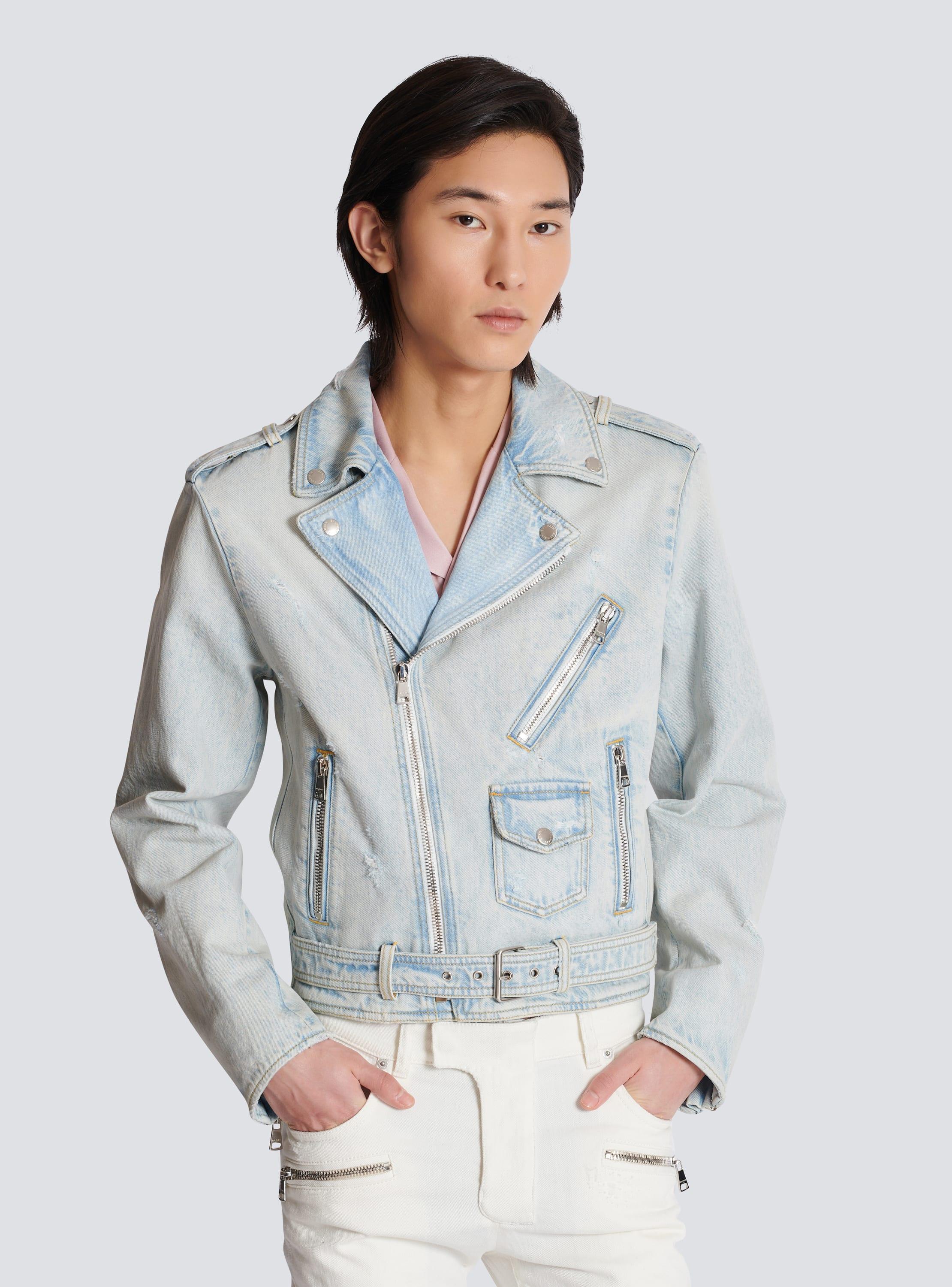 Denim biker jacket Product Image