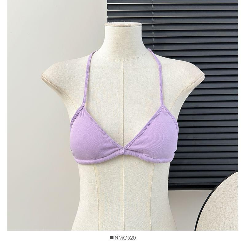 Halter Bra Top in 5 Colors Product Image