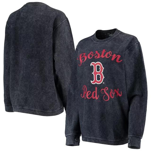 Womens G-III 4Her by Carl Banks Navy Boston Red Sox Script Comfy Cord Pullover Sweatshirt RSX Blue Product Image