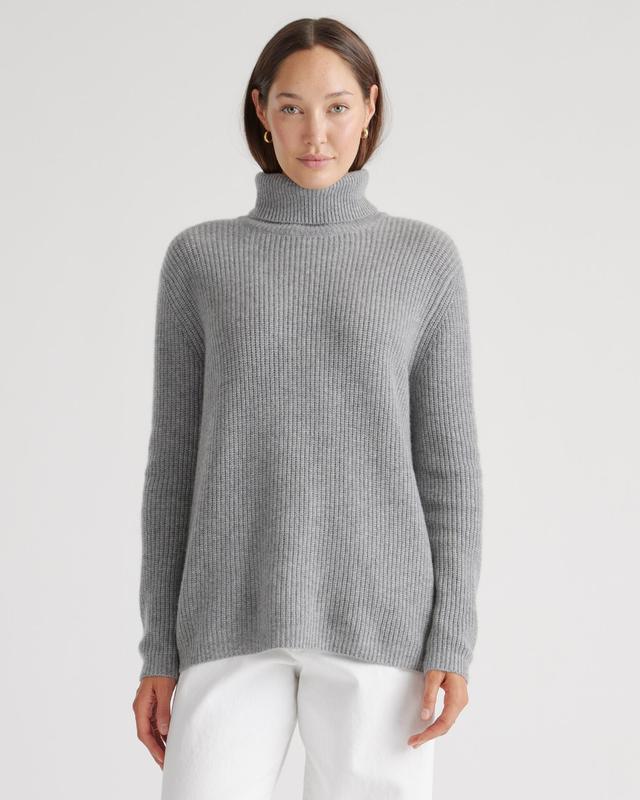 Mongolian Cashmere Fisherman Turtleneck Sweater Product Image