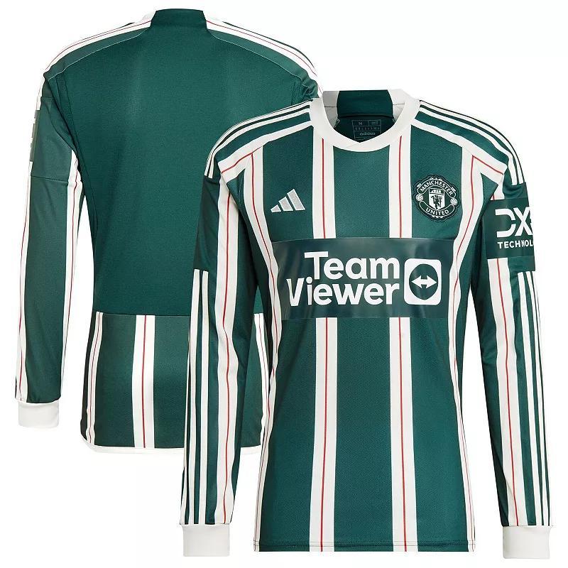 Mens adidas Manchester United 2023/24 Away Long Sleeve Replica Jersey Product Image