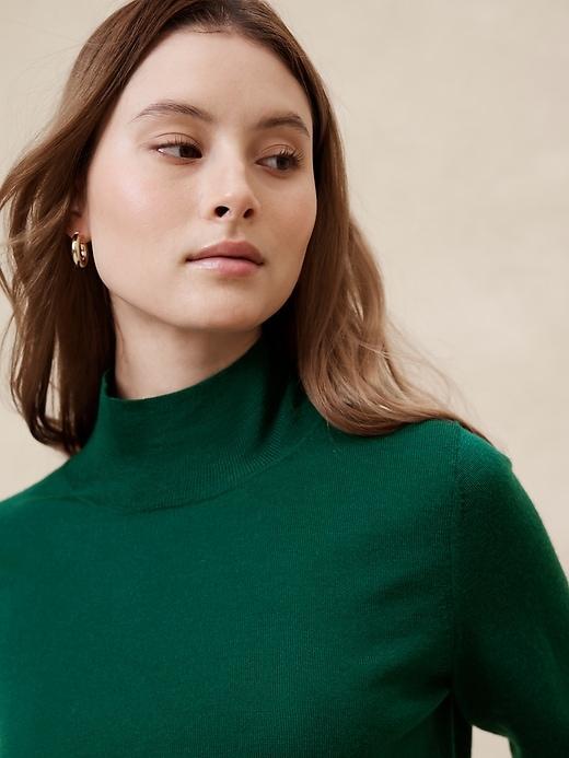 Merino Wool Turtleneck Sweater Product Image