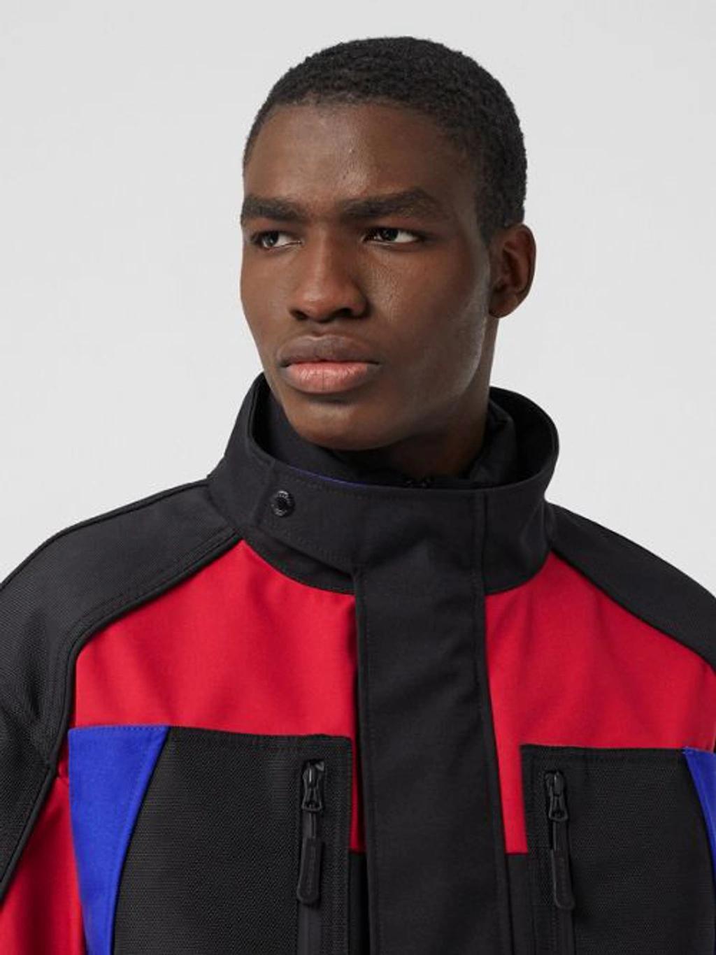 BURBERRY Detachable Puffer Colour-block Jacket In Black Product Image