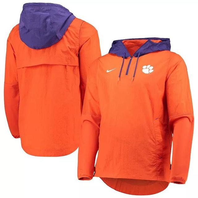 Mens Nike /Purple Clemson Tigers Player Quarter-Zip Jacket Product Image