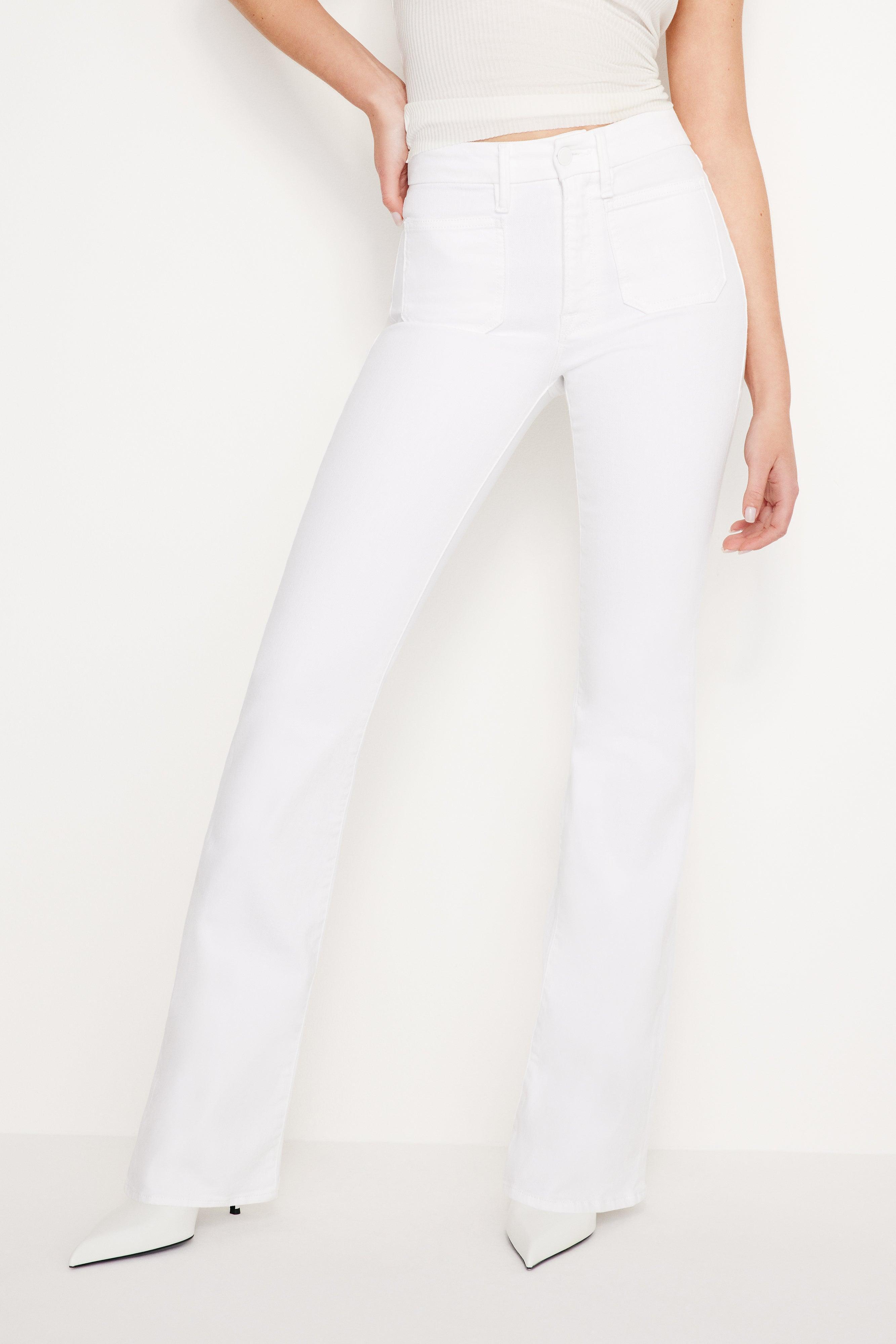 GOOD CLASSIC BOOTCUT LIGHT COMPRESSION JEANS | WHITE001 Product Image