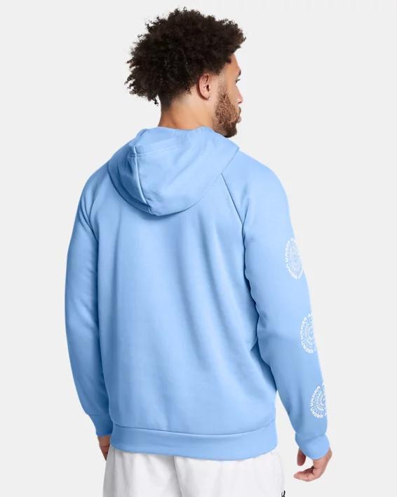 Men's UA Rival Fleece High Brand Read Logo Hoodie Product Image