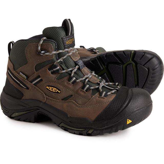 Keen Braddock Mid Work Boots - Waterproof, Steel Safety Toe, Leather (For Men) Product Image