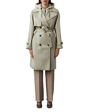 Womens Trisha Hooded Trench Coat Product Image