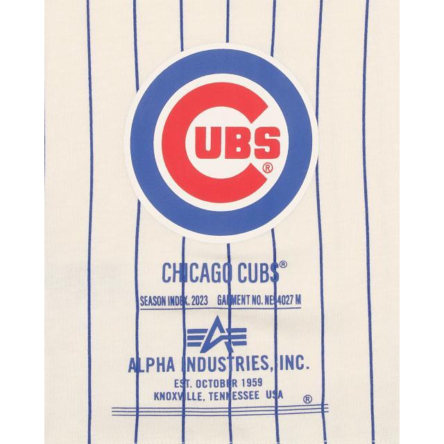 Alpha Industries X Chicago Cubs Striped T-Shirt Male Product Image