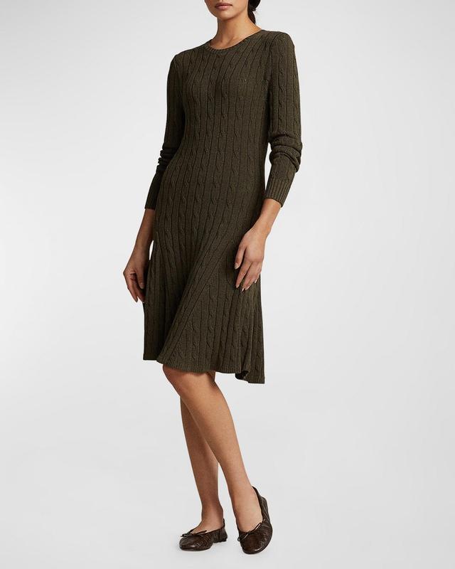 Cable-Knit Sweater Dress Product Image
