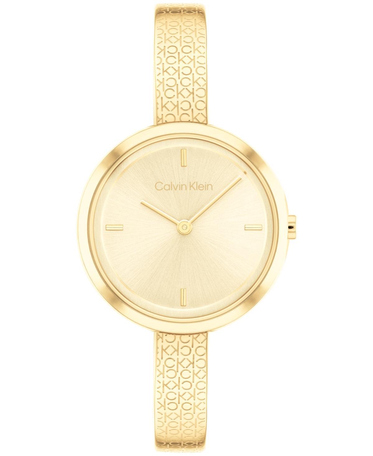 Calvin Klein Bangle Bracelet Watch, 30mm in Champagne at Nordstrom Product Image