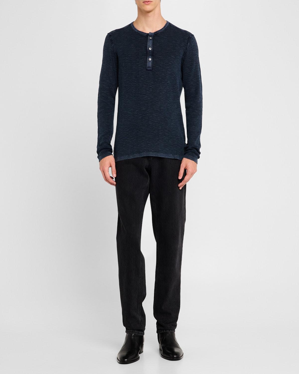 John Varvatos Memphis Waffle Long Sleeve Henley Product Image