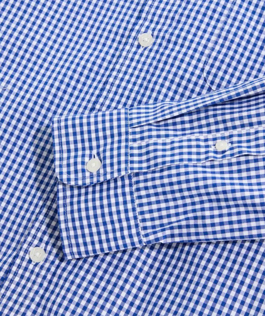 Stretch Poplin Gingham Shirt Product Image