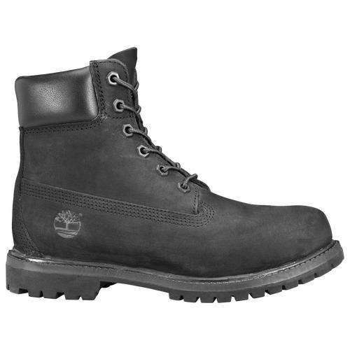 Timberland Womens Timberland 6 Premium Waterproof Boots - Womens Black Nubuck/Black Product Image