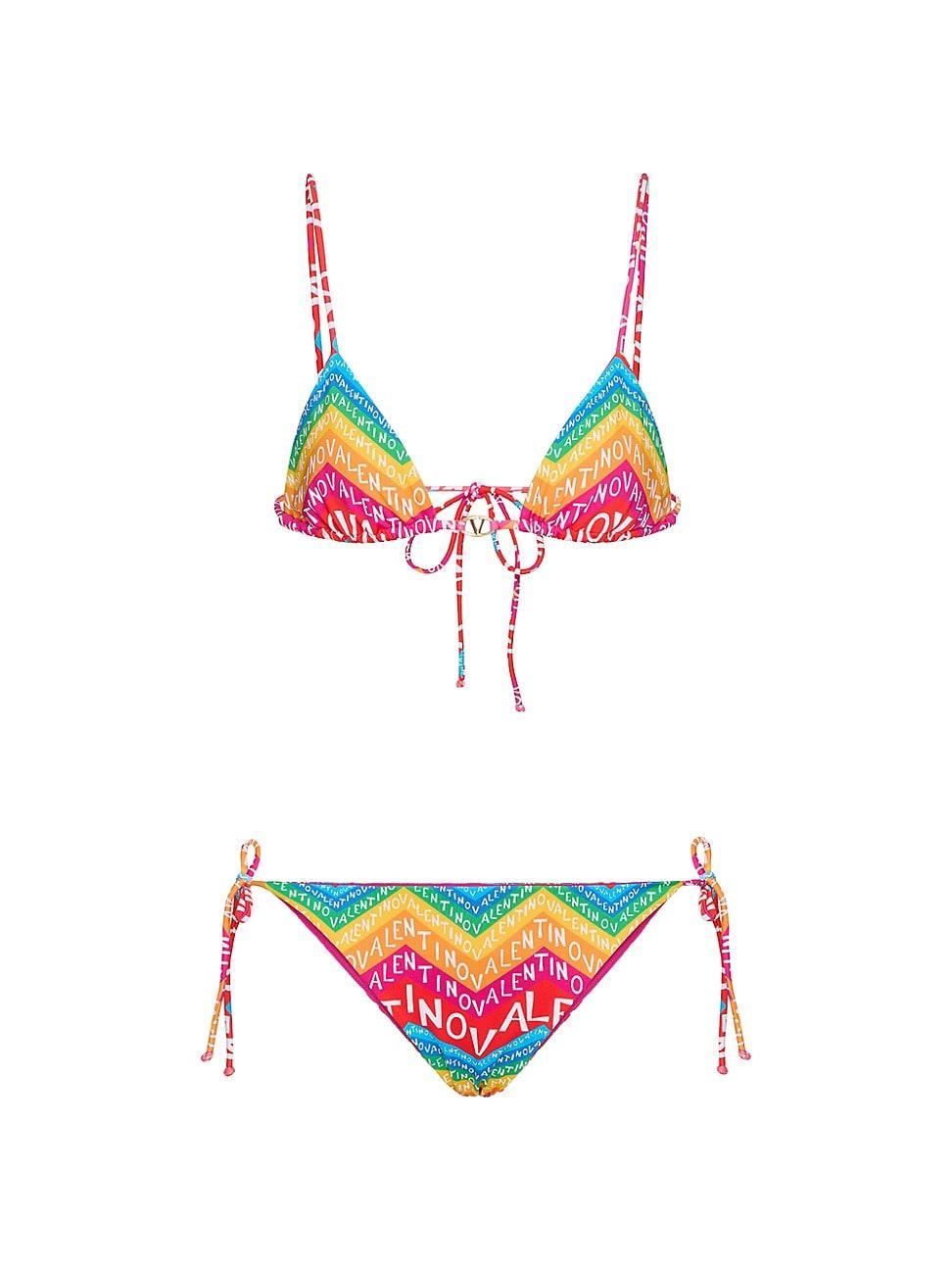 Womens Chevron Lycra Bikini 24 Product Image