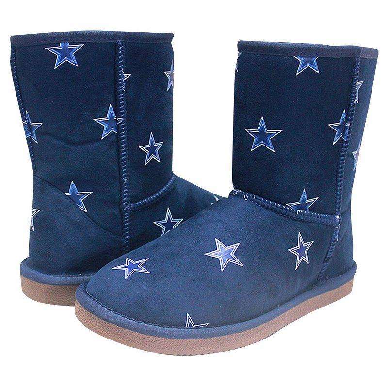 Womens Cuce Dallas Cowboys Allover Logo Boots Blue Product Image