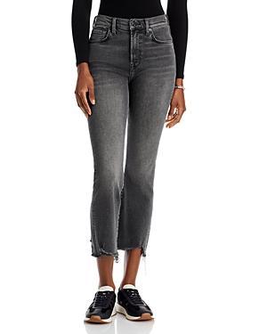 7 For All Mankind High Waist Slim Kick Cropped Jeans in Courage Product Image