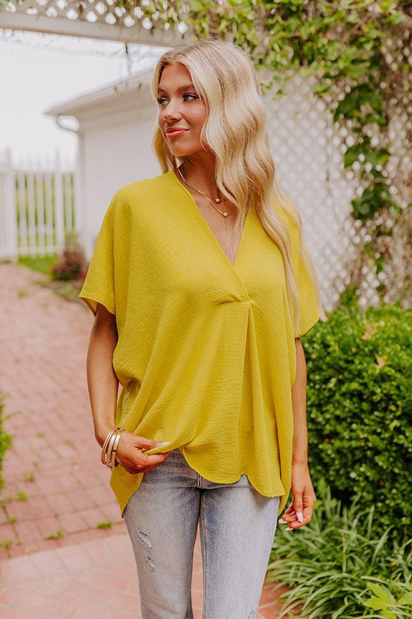 Sunshine Splendor Shift Top in Yellow Product Image