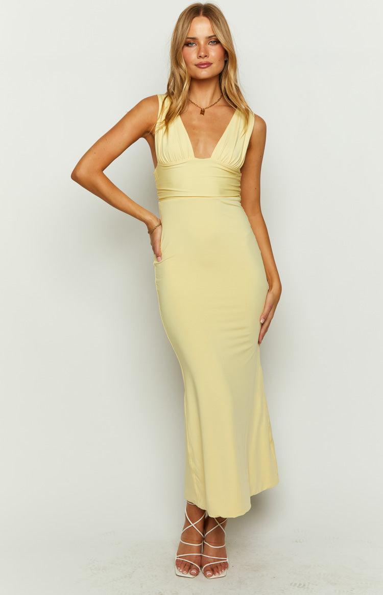 Samira Yellow Maxi Dress Product Image