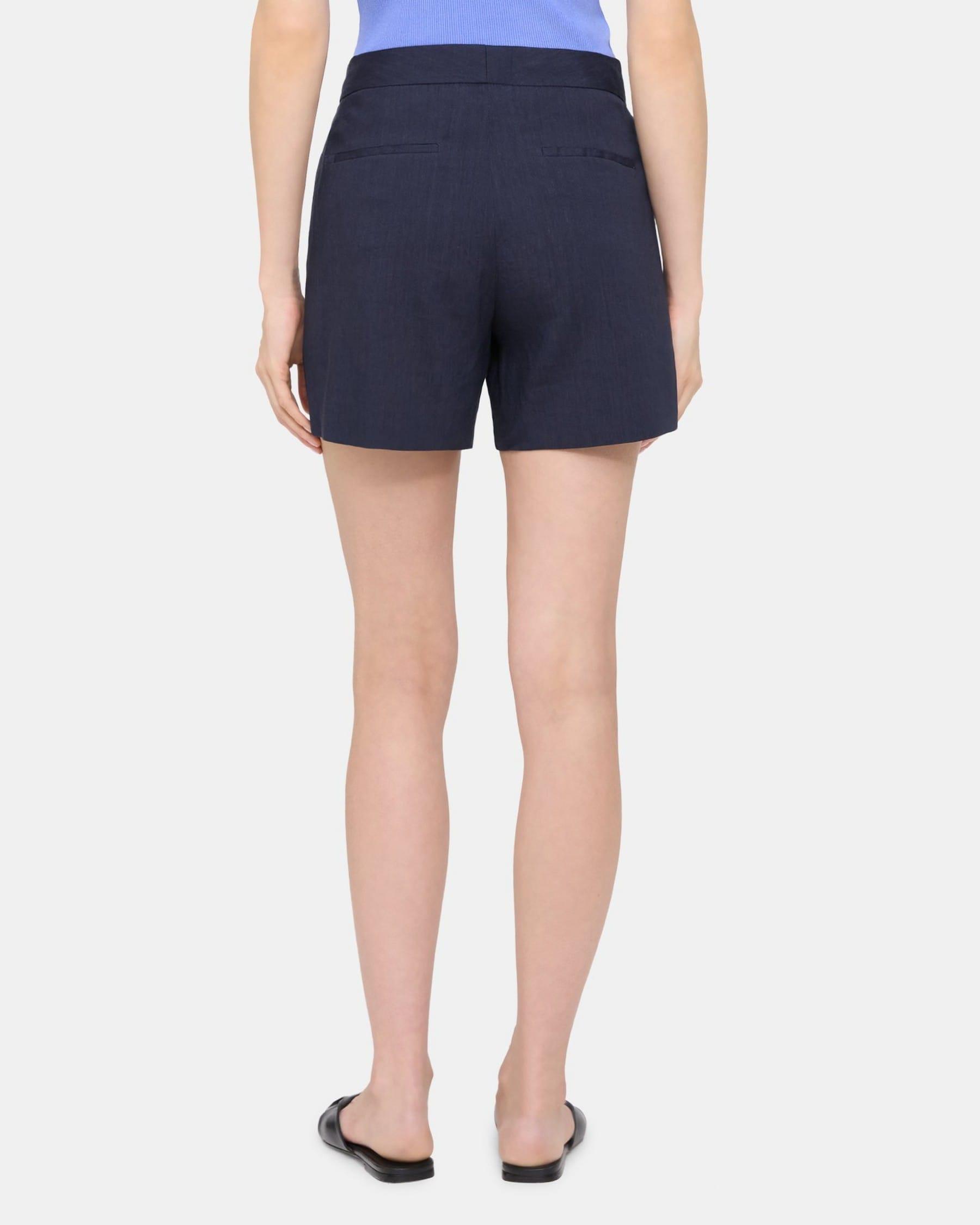 Tailored Short in Linen-Blend Product Image