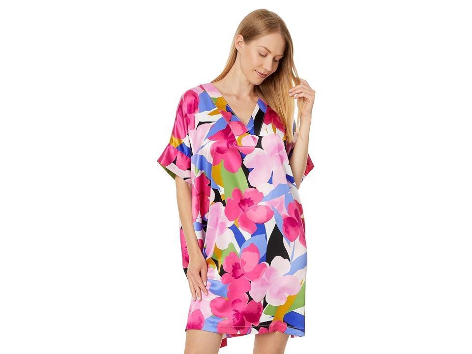 N by Natori Bonita - Satin 36 Sleepshirt Multi) Women's Pajama Product Image