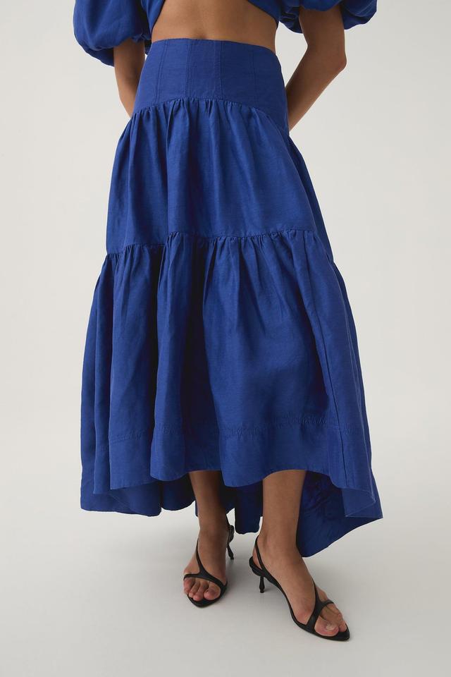 Reverb Gathered Midi Skirt Product Image