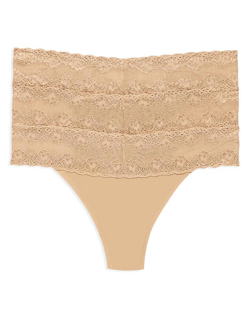 Natori Bliss Perfection Lace Trim Thong Product Image