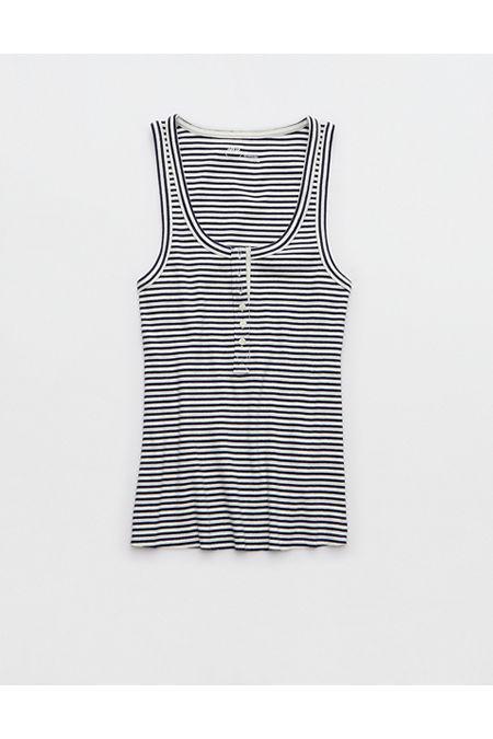 Aerie Tuck-It-In Henley Tank Top Women's Product Image