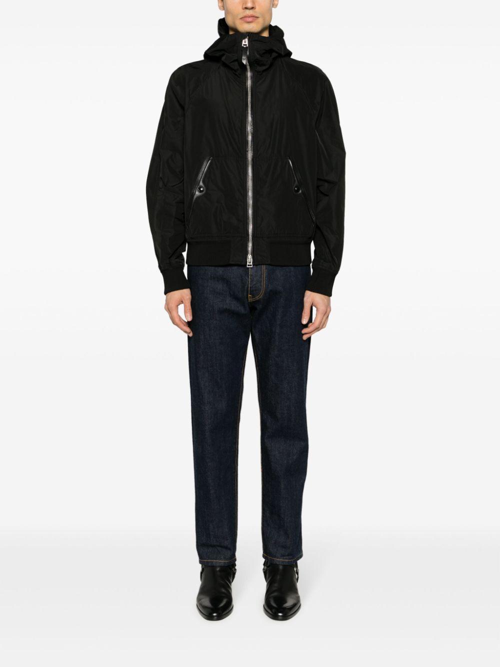 TOM FORD Black Hooded Jacket Product Image