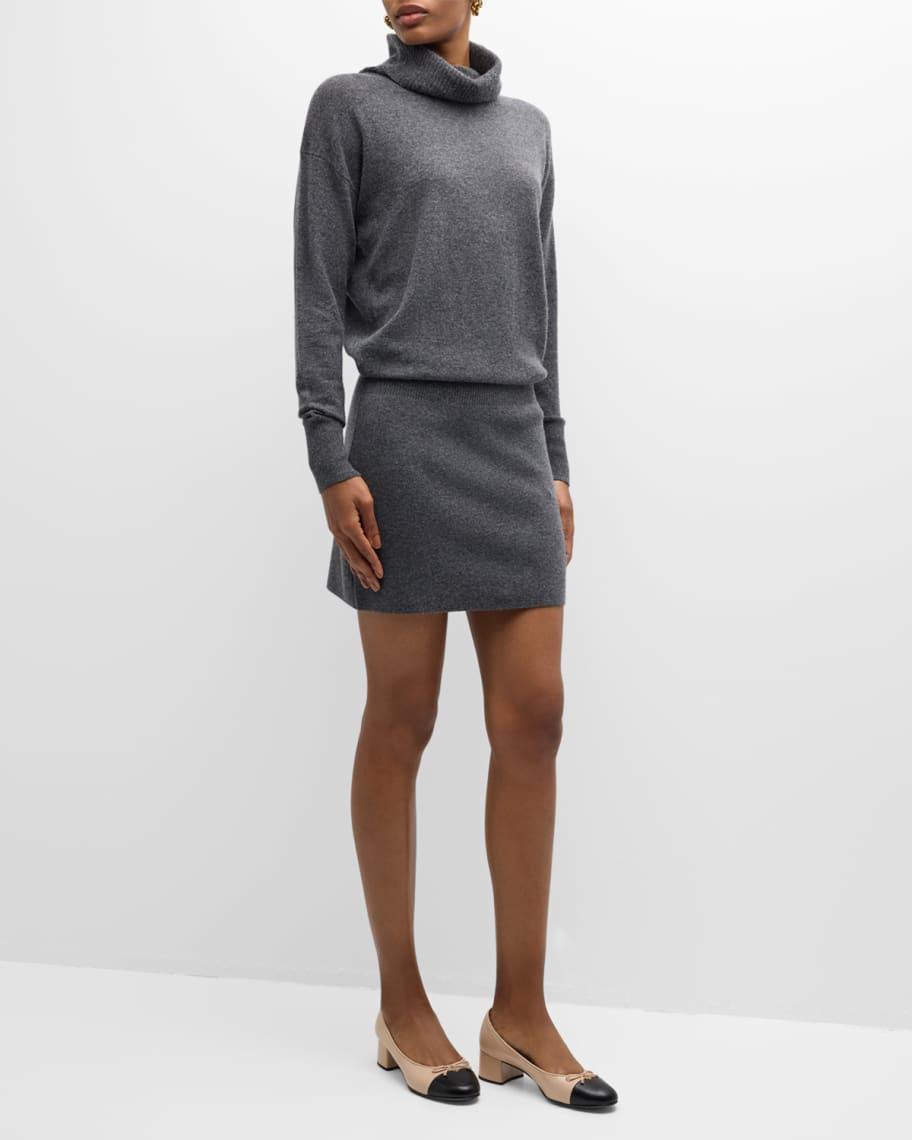 Cassidy Wool-Cashmere Turtleneck Sweater Dress product image